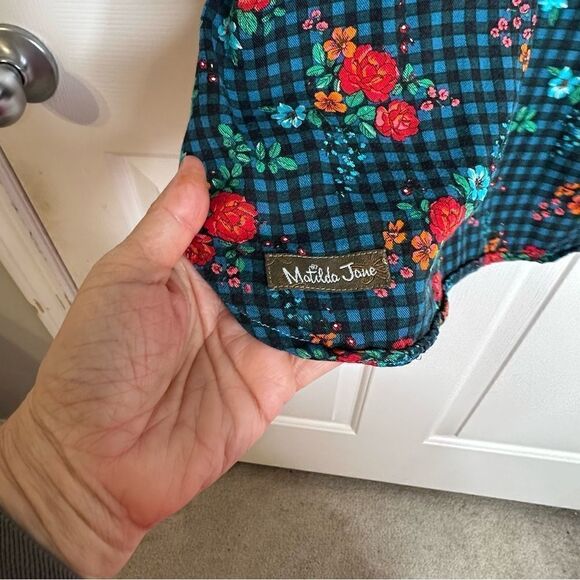 Matilda Jane Women’s Choose Your Own Path Fa La La Plaid Floral Dress Size S - Picture 12 of 13